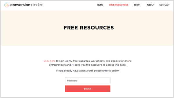 gratis resurs sida lösenordsskydd