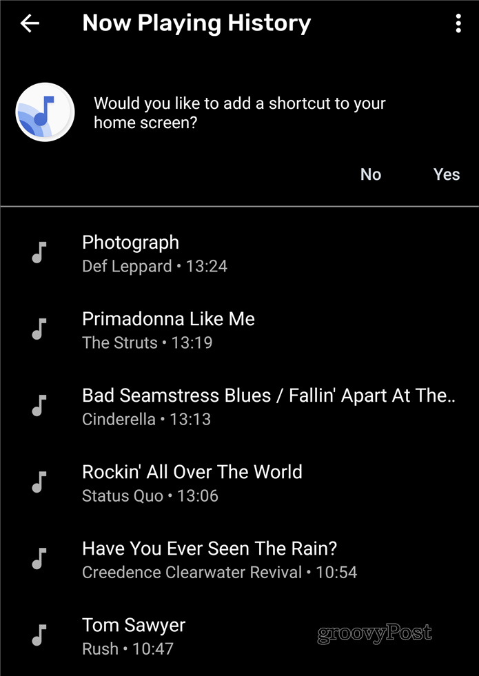 Spela nu Google Pixel-låtar