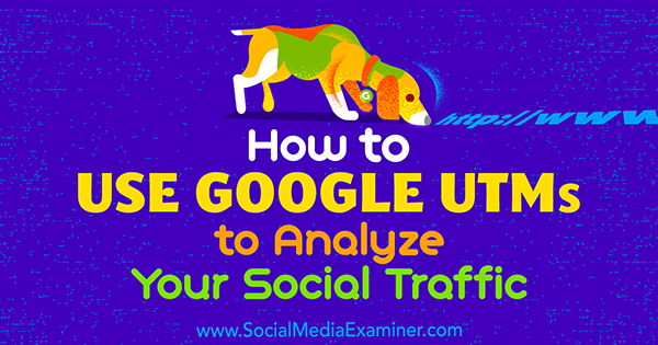 Hur man använder Google UTM för att analysera din sociala trafik av Tammy Cannon på Social Media Examiner.