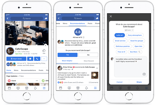Facebook designade om sidorna för mer än 80 miljoner företag på sin plattform för att göra det lättare för människor att interagera med lokala företag och hitta det de behöver mest.