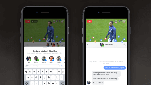 Facebook introducerade Live Chat With Friends och Live With, två nya funktioner som gör det lättare att dela upplevelser och ansluta i realtid med dina vänner på Live. 