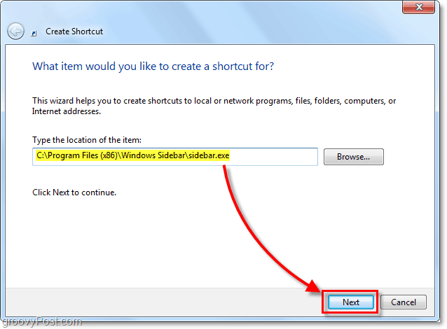 sidofält plats i Windows 7 för 32-bitars på 64-bitars
