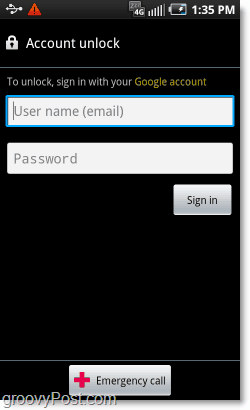 låsa upp konto med Google när du glömmer ditt lösenord