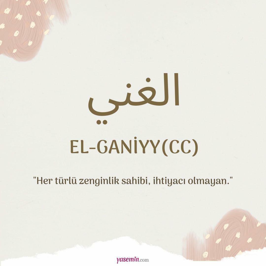 Vad betyder Al-Ganiyy (c.c)?