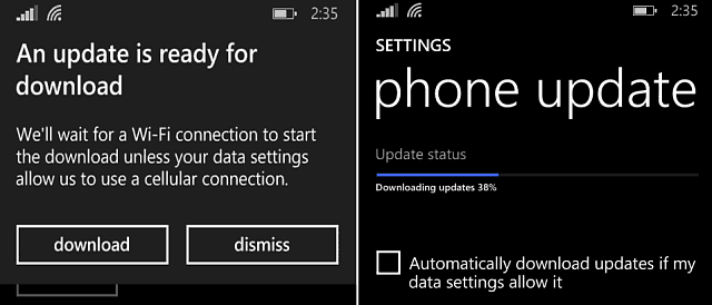 Förhandsvisning av Windows Phone 8.1 får tredje uppdateringen inom en månad