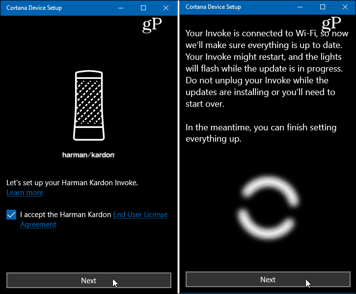 Cortana Device Setup App Windows 10