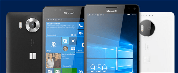 Microsoft startar också en Windows 10-uppdateringshistorik för sida för mobil