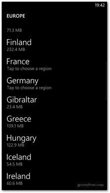 Windows Phone 8 kartlägger tillgängliga länder