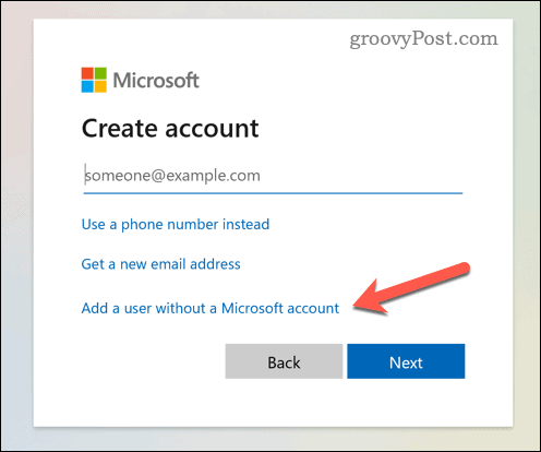 Lägg till ett lokalt användarkonto på Windows 11