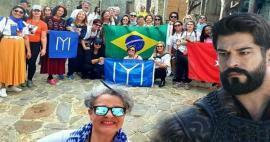Brasilianska fans strömmade till uppsättningen av Establishment Osman! De beundrade den turkiska kulturen
