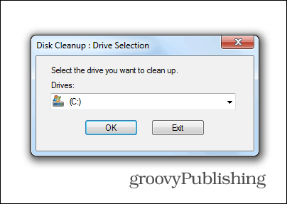 Windows 7 uppdatera radera gamla filer diskrensning systemenhet