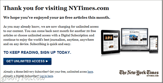 kringgå NYtimes Paywall