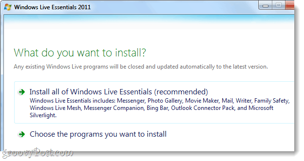 Hur man laddar ner den offlineinstallatören för Windows Live Essentials 2011