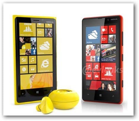 evleaks Lumia 820 Lumia 920 fram