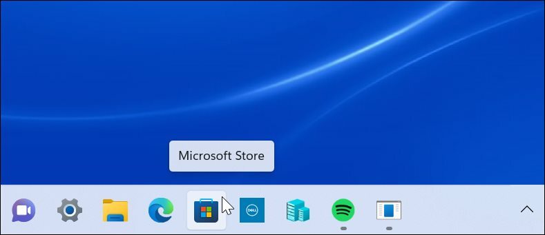 Microsoft Stores aktivitetsfält