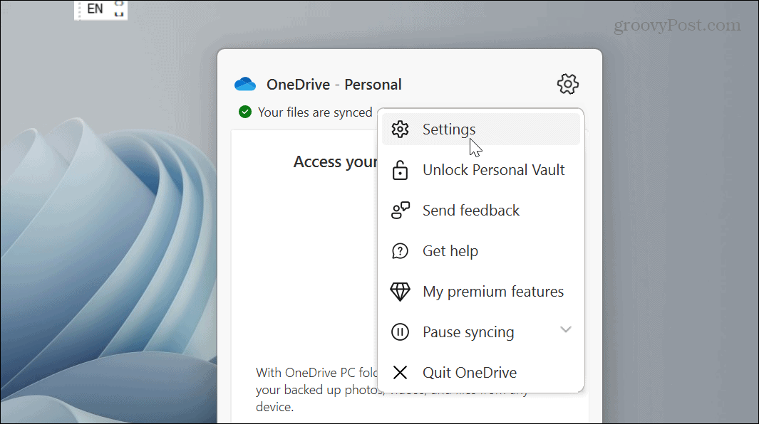 Inaktivera OneDrive på Windows 11