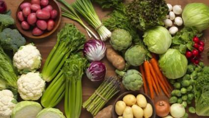 Vilka är de grönsaker som går ner i vikt? 