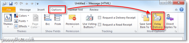 Hur man kan försena, skjuta upp eller schemalägga leverans av Outlook 2010-e-postobjekt