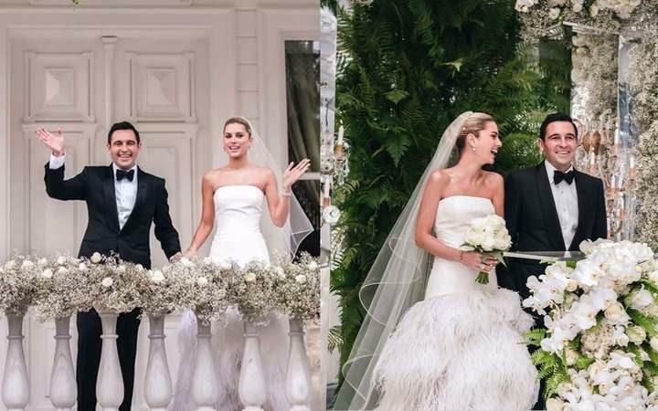 Bilder från bröllopet av paret Hacı och Nazlı Sabancı