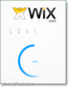 wix flash-webbplatsen eidtor kan ta ett ögonblick att ladda