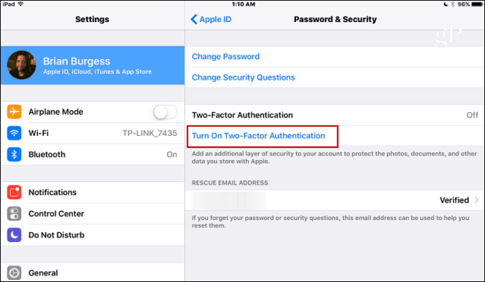 Så här aktiverar du tvåfaktorautentisering för ditt Apple-ID