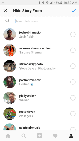 Du kan blockera specifika Instagram-följare från att se dina historier.