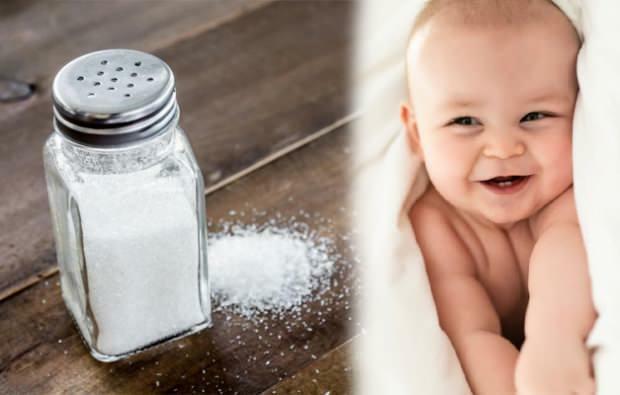 Kan ett nyfött barn saltas?