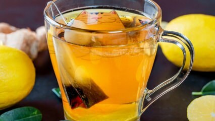 Lätt försvagad blandning av grönt te och mineralvatten