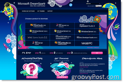 Microsoft DreamSpark-hemsida - Gratis programvara för studenter och högskolestudenter