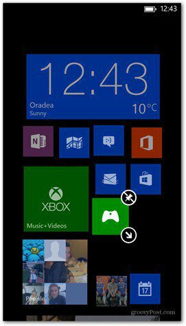 Windows Phone 8 anpassar brickor 2