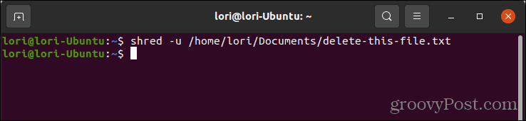 Ta bort en fil säkert med kommandot shred i Linux