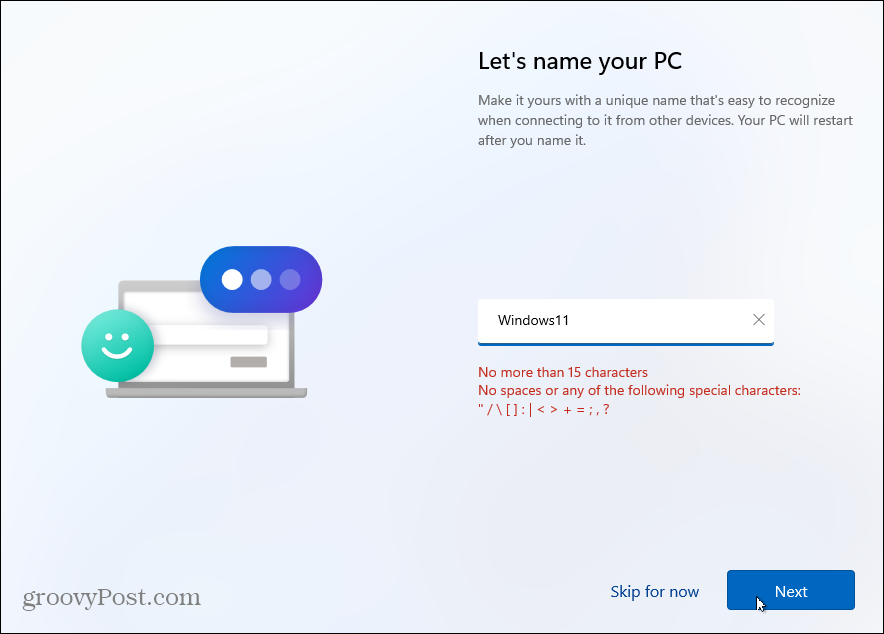 Namnge Windows 11 PC