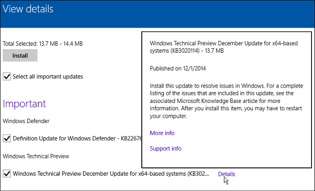 Windows 10-uppdatering december