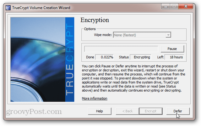 Hur lång tid tar TrueCrypt System Disk Encryption?