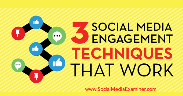 sociala medier engagemangstekniker
