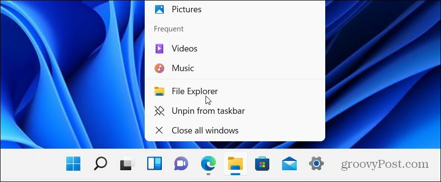  starta File Explorer Windows 11