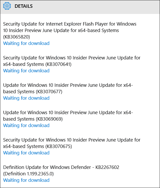 Windows 10 Build 10130 säkerhets- och bugfixar tillgängliga idag