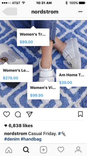 Shoppable-produkttaggar gör det enkelt för Instagram-användare att köpa dina produkter.