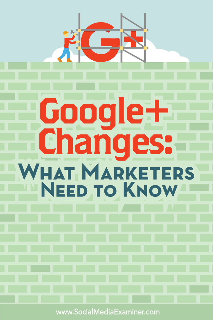 vad marknadsförare behöver veta om ändringar i google +