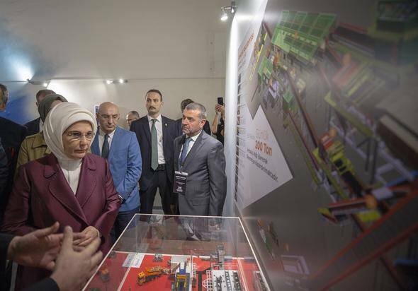 First Lady Erdoğan vid öppningen av omvandlingsprojektet i Kentpark!