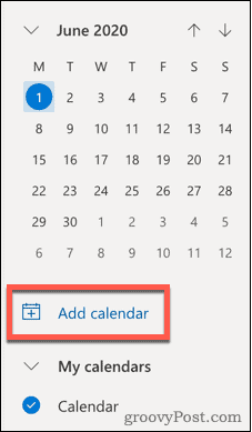Lägg till kalenderikonen i Outlook