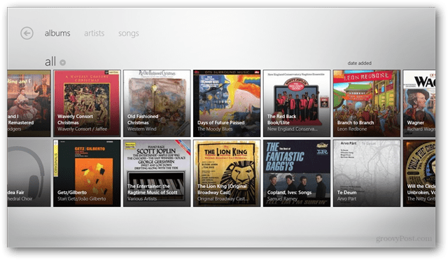 Windows 8: Zune Pass för att leva på i Music Metro-app