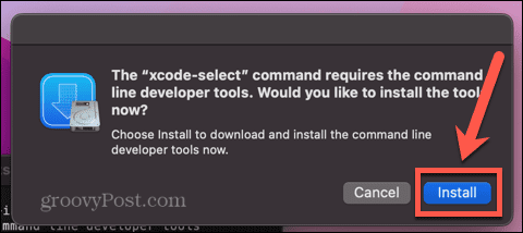 installera xcode kommandoradsverktyg