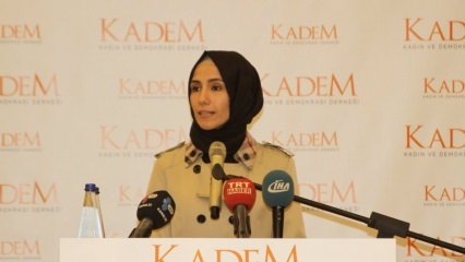 Sümeyye Erdoğan Bayraktar deltar i KADEM-öppningen