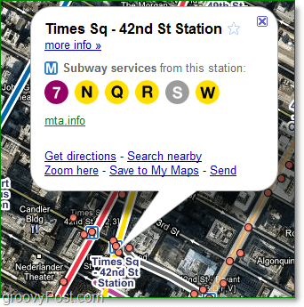google maps kommer till och med att berätta vilka tjänster som finns tillgängliga på varje station