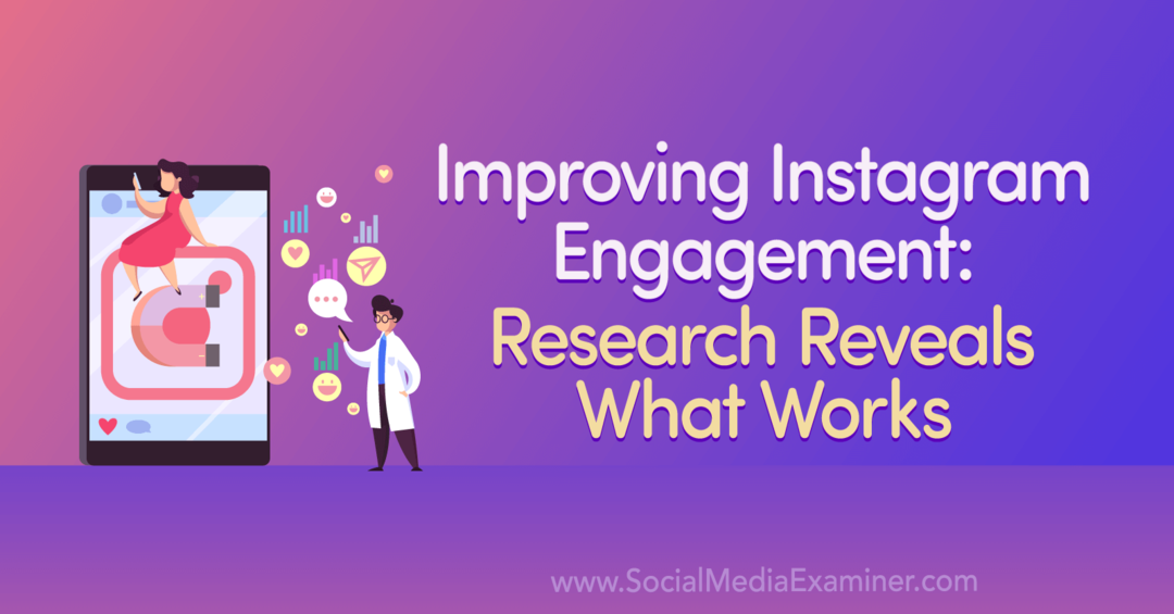 Improving Instagram Engagement: Research Reveals What Works av Anna Sonnenberg på Social Media Examiner.