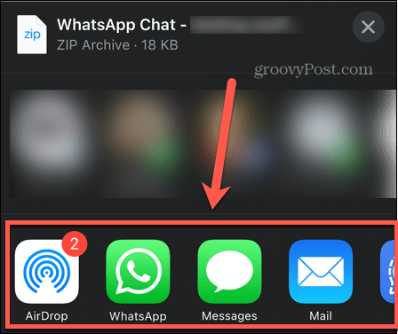 exportalternativ för whatsapp