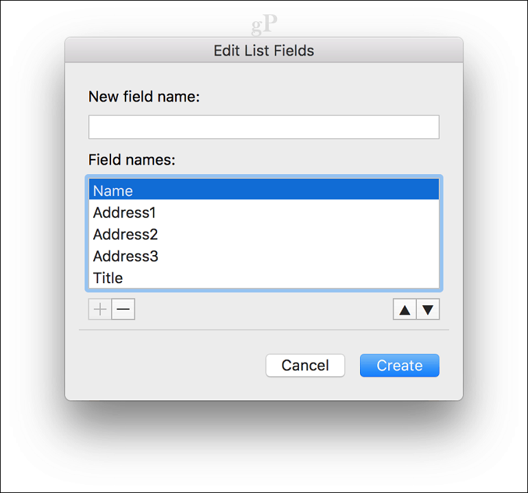 microsoft word for mac mail merge - Fältnamn