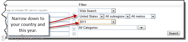 Jämför söktermin med Google Insights for Search