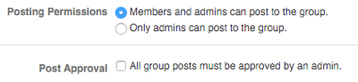 Facebook live gruppinställningar
